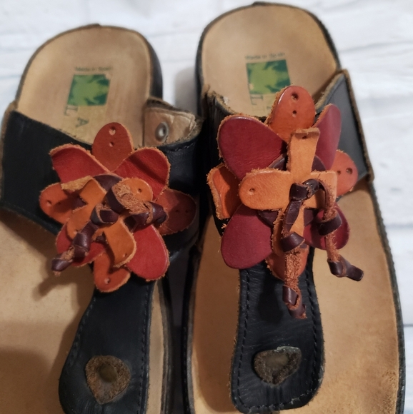 El Naturalista Sandals in Black & Browns Size 36 - Picture 7 of 8